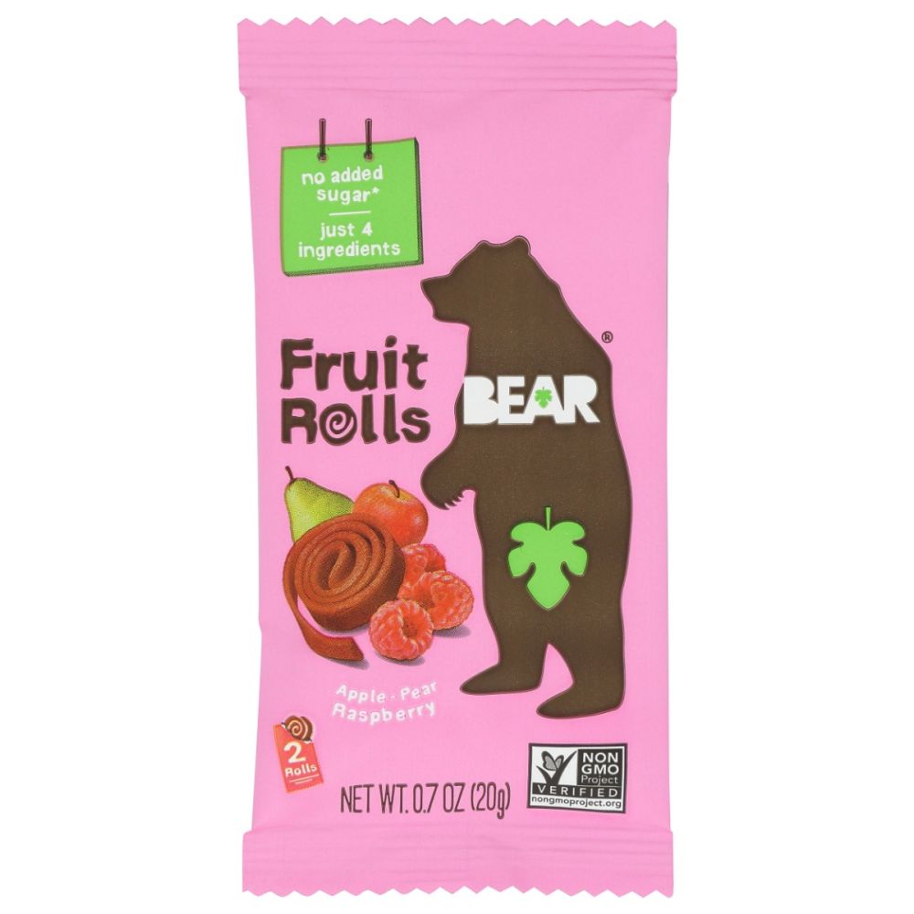 BEAR YOYO: Raspberry Fruit Rolls, 0.7 oz